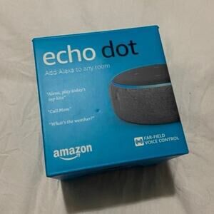 Amazon Alexa Echo Dot Smart Speaker 3rd Generation, Black/Charcoal